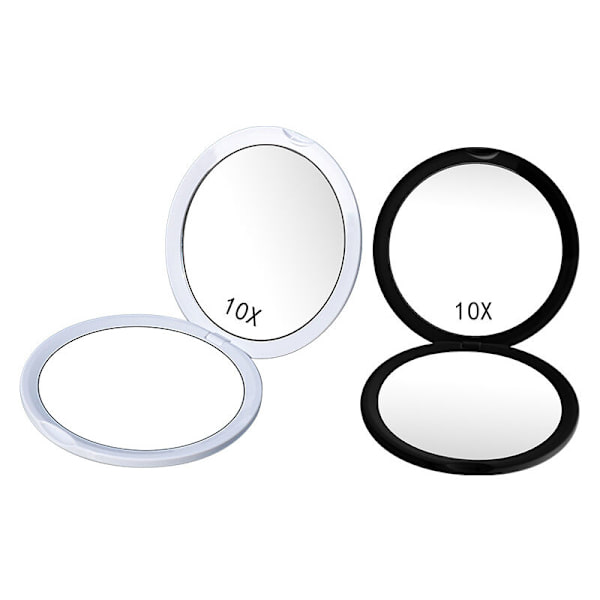 Bärbar Mini Makeup Spegel 10X Förstoring Vik