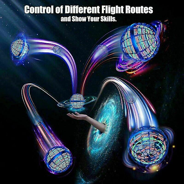 3-pakning Pro Hover Ball Flying Ball Led Spinner Ball Flying Orb Toy Blue