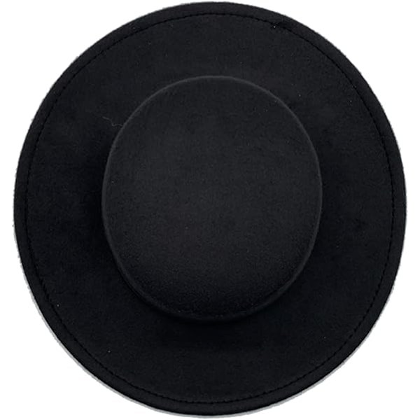Fedora-hatt for menn, Filthatt for kvinner, Bredbremmet Panama-hatt Unisex