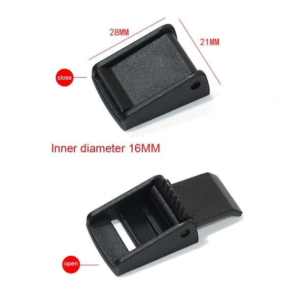 4 stk. Binde Rem Spænde Plast Pressespænde 55X45MM 55x45mm