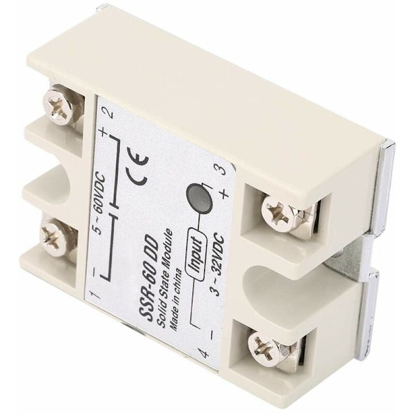 SSR-60DD Solid State Relé 60A Maskinkontroll DC-DC 3-32VDC til 5-110VDC Solid State Reléer