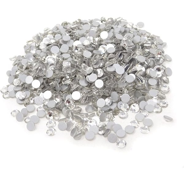 1440 kpl 4 mm ss16 kimaltelevat pyöreät flatback-timanttikiviä, ei itseliimautuvia