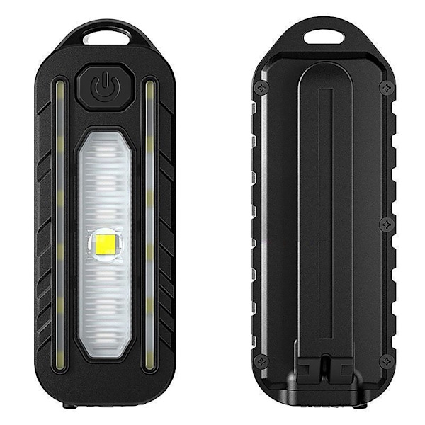 LED siniset ja punaiset olkavalot USB-ladattavalla klipsillä [qb] Upgraded Whistle B