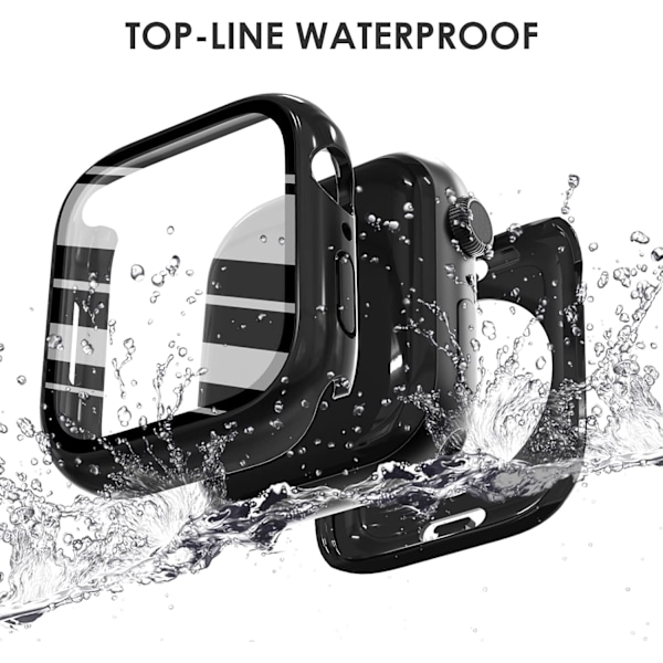6-pak kompatibel til Apple Watch skærmbeskytter 41mm serie 9 8 7, Hard PC kofanger sports cover til iWatch 41mm serie 9 8 7 mænd kvinder 41mm