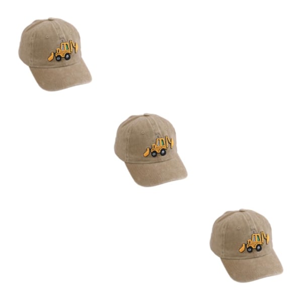 1/2/3/5 Solbeskyttelseshætte til udendørsaktiviteter børn khaki khaki 3 Sets