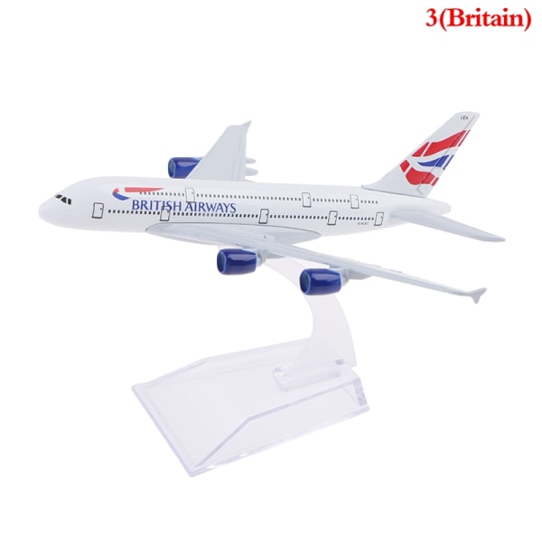 Alkuperäinen malli A380 Airbus lentokone malli lentokone Diecast Mode - Täydellinen brita britain One Size