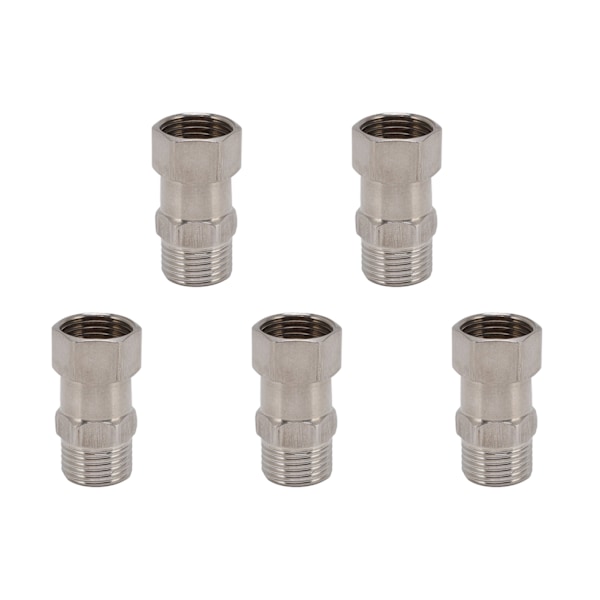 NYE VVS-rør fittings G1/2 hun gevind rustfrit stål vand gas rør fittings til byggematerialer 5stk