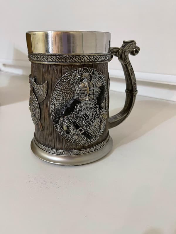Viking Thor Mjolnir Olutmukki Odin Malja 20 Oz