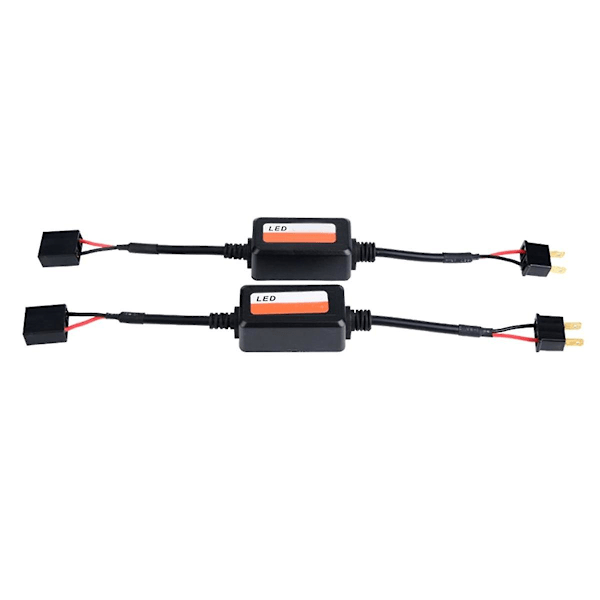 Pakke H7 Bil Lastmodstand Fejl Eliminator Led Dekoder Canbus Trådløs Lys Adapter