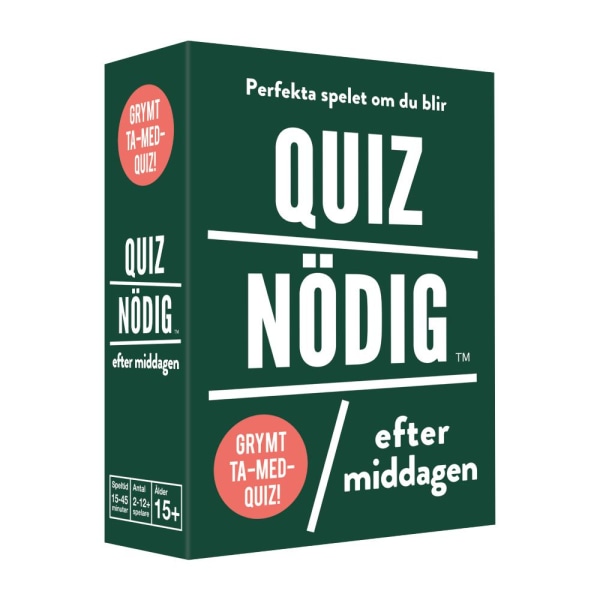 Quiz krävs - efter middagen Multicolored multicolor