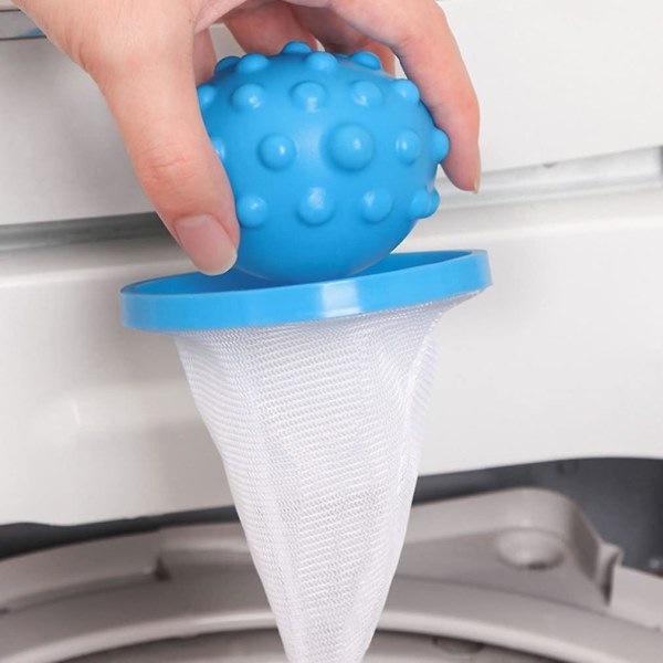 Flytande ludd Mesh Tvättmaskin Filterpåse Luddfångare För Tvättmaskin Tvättmaskin Husdjurshårborttagning Filterpåse