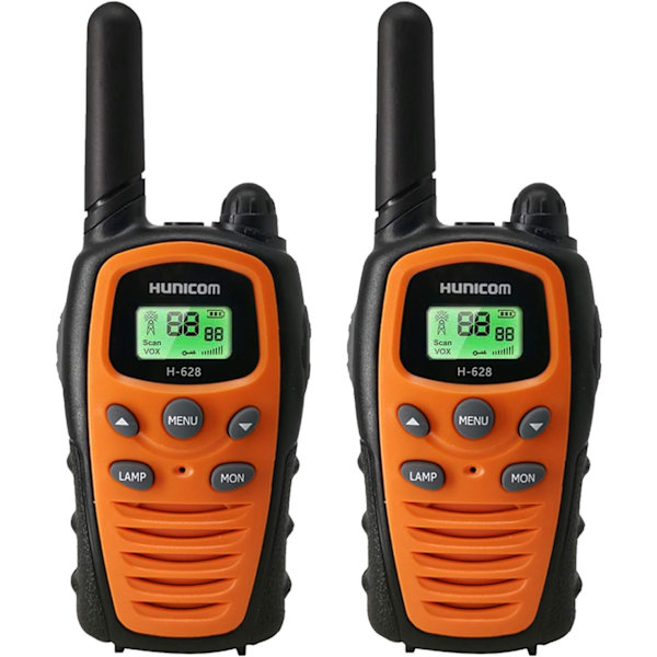 HHL Walkie Talkies til voksne Langdistance To-vejs radio - PMR Walky Talky VOX Håndfri 5km med lommelygte LCD Backit