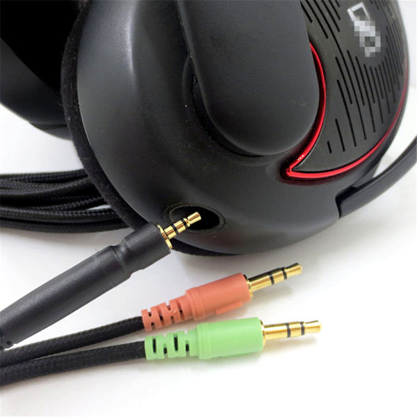 Erstatnings lydkabel for Sennheiser G4ME ONE GAME ZERO 373D GSP 350 / GSP 500 / GSP 600 hodetelefonkabel
