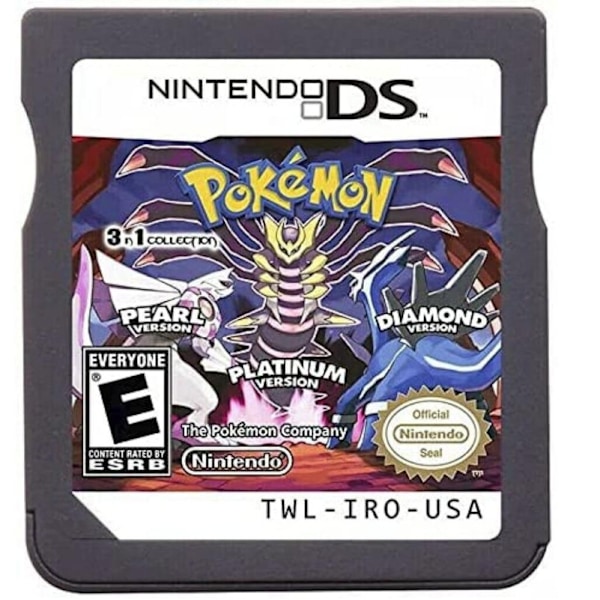 Videospilkassette Nds Spilkonsolkort Ds 2ds 3ds Guld Sjæl Sølv - 3 In 1