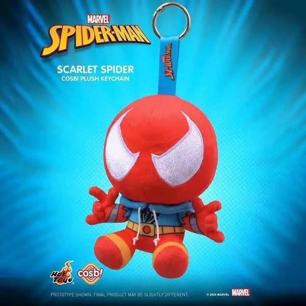 Spider-Man COSBI Plys Nøglering Blind Boks, Marvel Venom Blød Udstoppede Samlerobjekt Vedhæng til Fans e