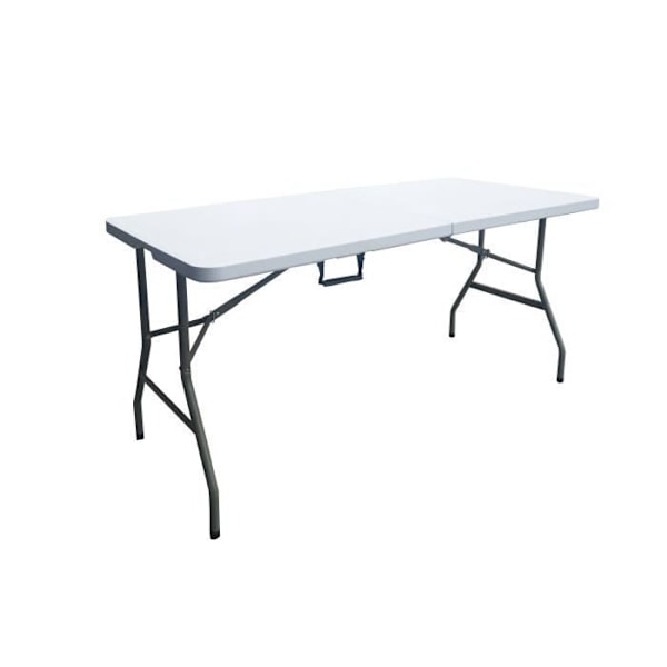 Fällbart bord - 150 cm - 6 personer - Pulverlackerade stålrör