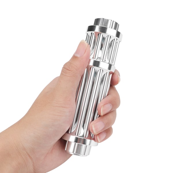 Bärbar laserficklampa med högeffekts LED-ficklampa för camping, nödsituationer utomhus, lila[qb]