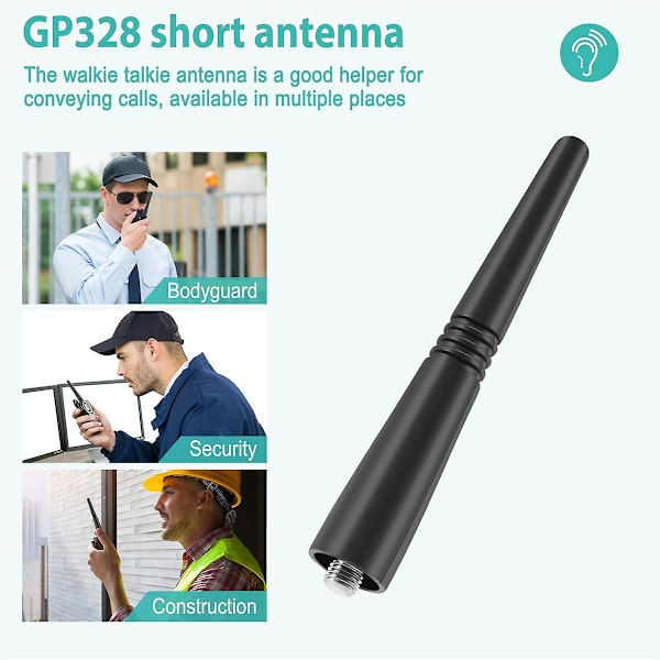 9cm kort antenn PMAE4003 uhf stubby antenn 430-470 mhz gamma för motorola gp328 gp340 gp328plus gp338plus gp344 gp380