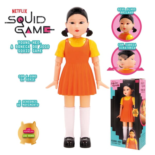Squid Game Young-Hee Sähköinen Nukke Multicolor multifärg