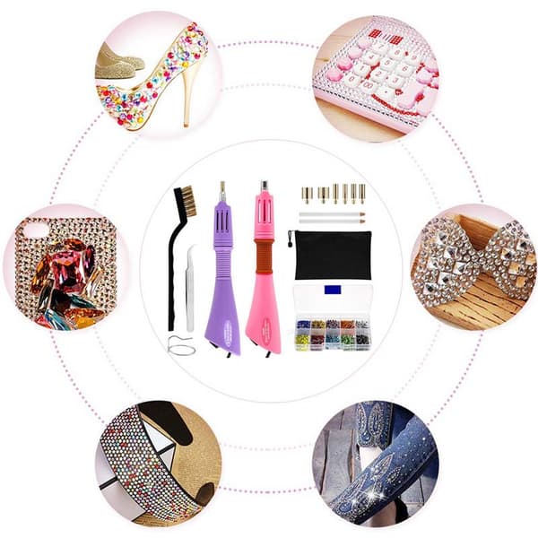 Rhinestone Hot-fix Applikator Fuld Sæt DIY Rhinestone