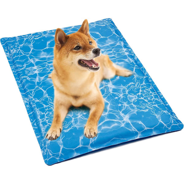 Køleunderlag til hunde, vandindsprøjtningskølepude, køleunderlag til kæledyr - 50*90CM