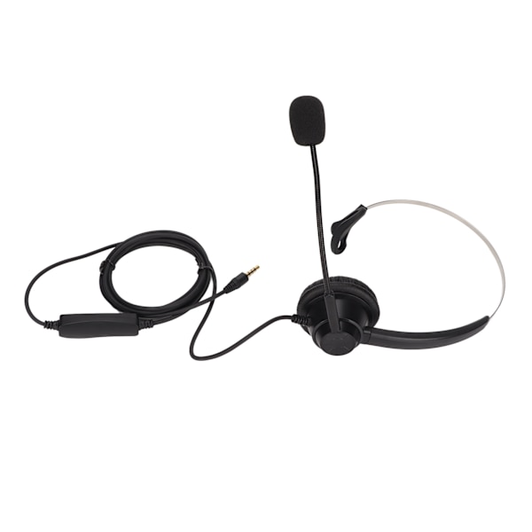 H360‑3.5MV 3.5mm Office Headset Monaural Call Center Headset Stödjer Högtalarvolymkontroll och Mikrofon Mute