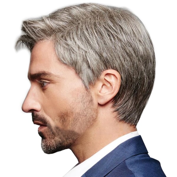 Men Boys Full Head Hair Wigs Natural Short Male Fancy Wig