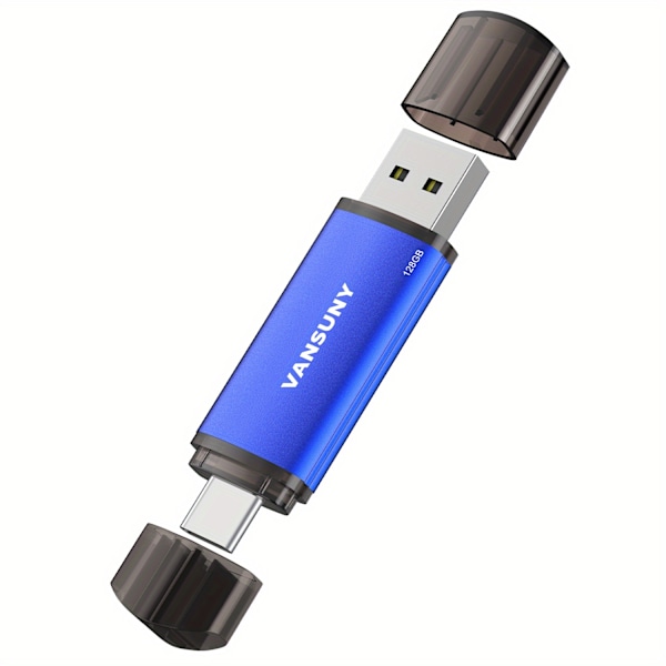 VANSUNY 32G/64GB/128G USB Type-C -muistitikku 2-in-1 Dual Flash Drive USB A + USB C OTG -muistitikku