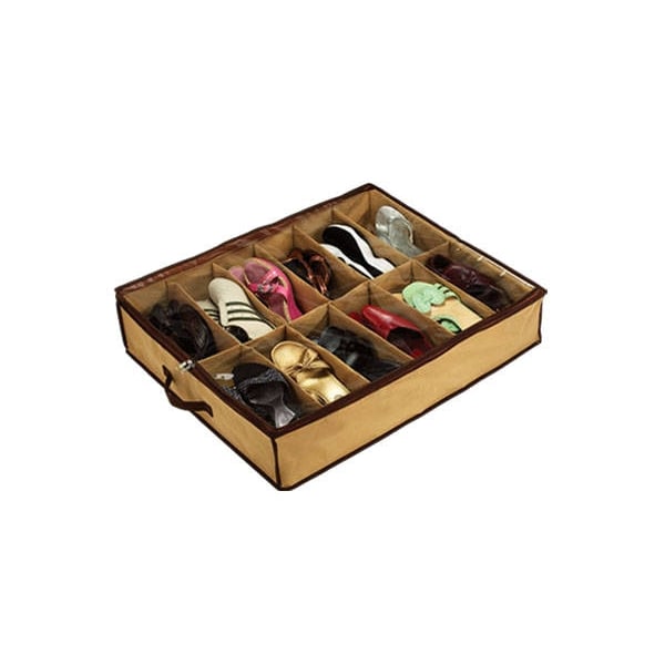 Skobox för 12 par skor Beige Beige