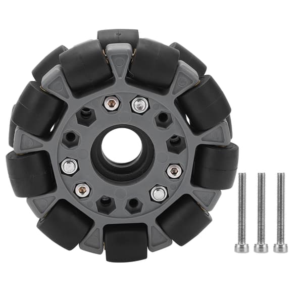 100 mm dubbla plast omnihjul lastar 20 kg för plattformsrobotkit 14049