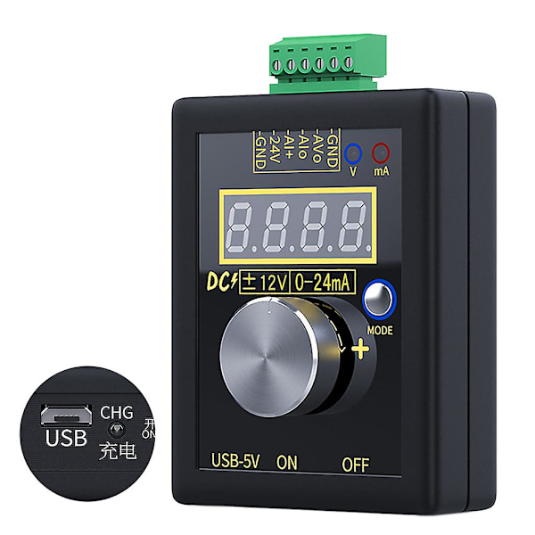 0-10v 0-20ma Signalgenerator Uppladdningsbar Analog Justerbar Volym