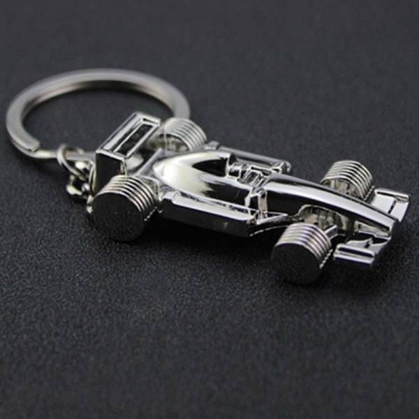 Mote Mini Formel 1 Racing Bil Styling Pendel Nøkkelring For