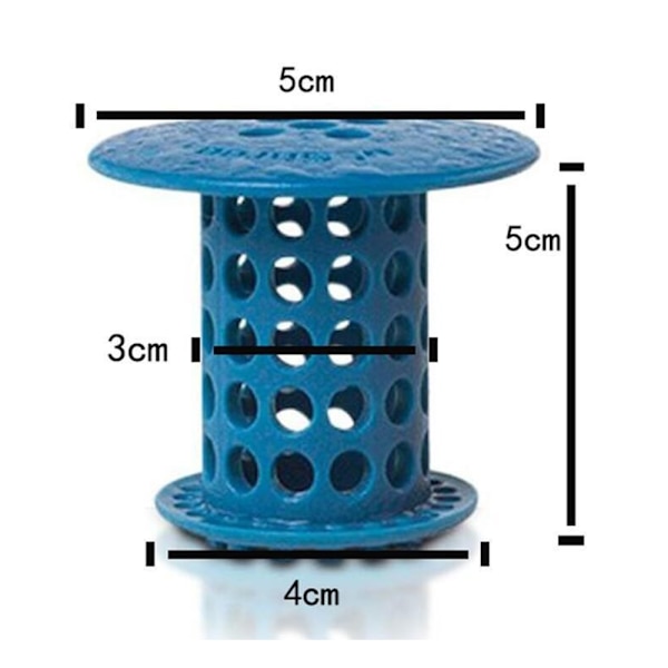 Diskho sil, hårstoppare, dusch, badkar, avloppsfilter, propp - kampanjpris Blue