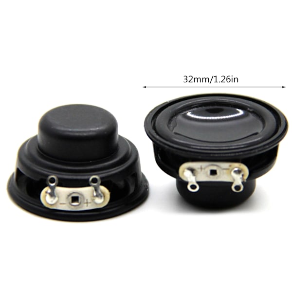 Uppgraderade 32mm interna magnetiska högtalare mångsidig 4 Ohm högtalare frigör kraftfullt ljud Perfekt ersättning för din enhet 2 0.05