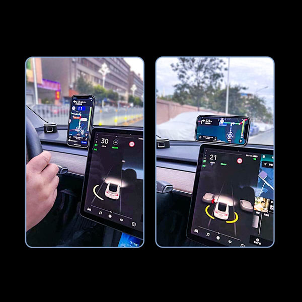 Magnetisk biltelefonholder til Tesla Model 3/Y/Mustang Mach-E Comp