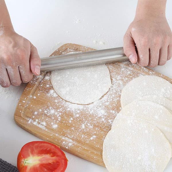 Glat rulle i rustfrit stål med design, der er bedst til fondant