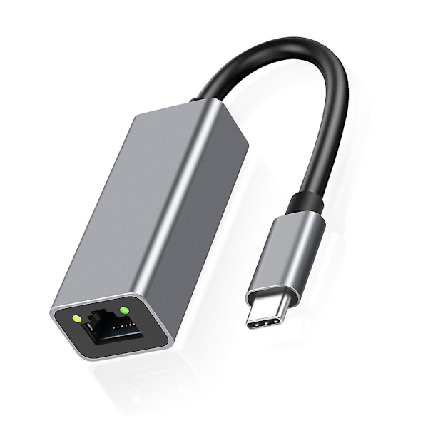 Type-C til Rj45-port 1000 mbps Usb C Ethernet-adapter Usb-c til Rj45 Lan-adapter Type C nettverkskort U