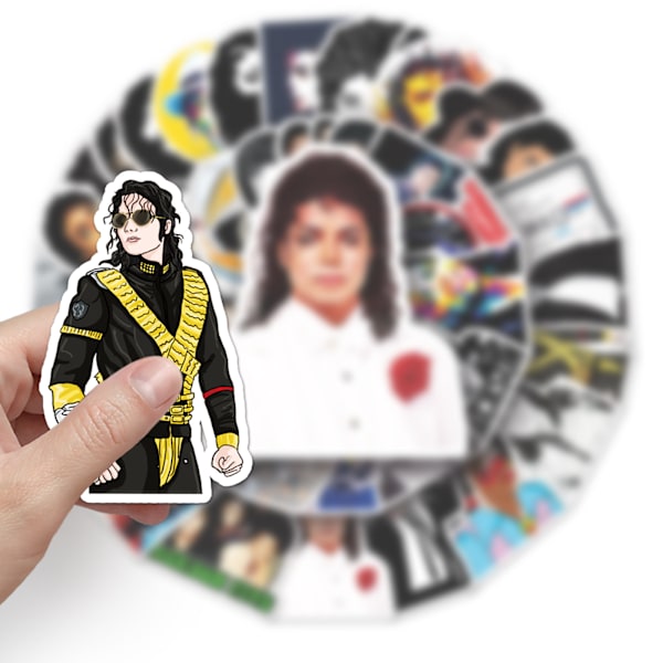 51 kpl Michael Jackson Graffiti-tarraa, Koristetarrat Lu:lle
