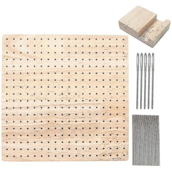 Crocheted block board in rubber, crocheted accessory - -c