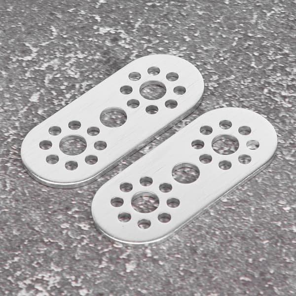2 stk. 3-huls aluminiumsplade til Pitsco Tetrix Robotics reservedele