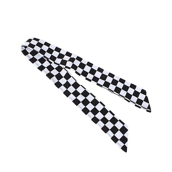 Kokkeskjerf Lommetørkle Halsduk Hjem Kjøkken Restaurant Hotell Servitør Svettehåndkle-Perf Black-white Plaid
