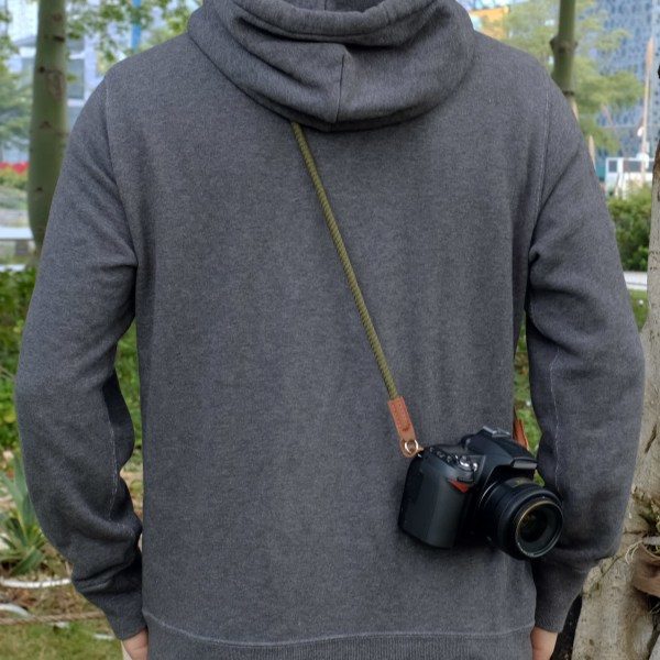 Pehmeä kameran kaulahihna, yhteensopiva Sony A6600 A6400 A6000 A6300 A6500 A5100 RXIR II RX10 X100F X-T30 X-T20 X-T3 X-T2 X70 X-Pro2 X-E3 X30 Vihreä