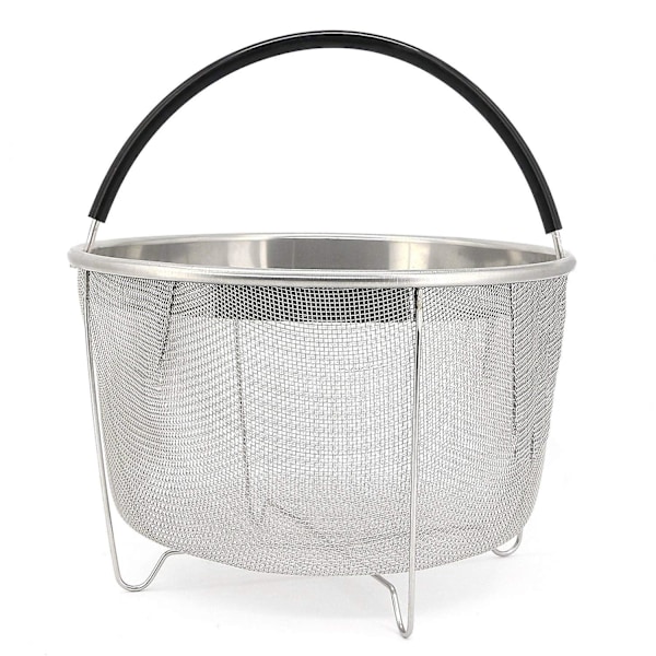 Dampkurv i rustfritt stål for Instant Pot, med silikonbelagt håndtak, passer til 5/6 Qt eller 8 Qt Instapot trykkoker. Perfekt