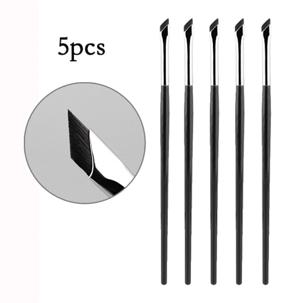 Päivitä terä eyeliner-sivellin ultraohut hieno kulma litteä kulmakarvasivellin silmämeikkisiveltimet tarkka yksityiskohtainen sivellin valkoinen Blade eyeliner -5