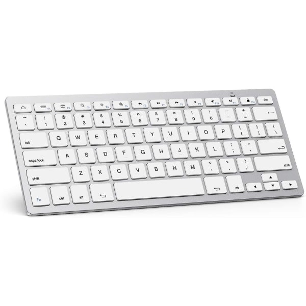 Ultratynn nettbrett-tastatur for Samsung Galaxy Tab S7 Plus/S6 Lite, Tab A 10.1/8.0 2019/A7 og mer Bluetooth
