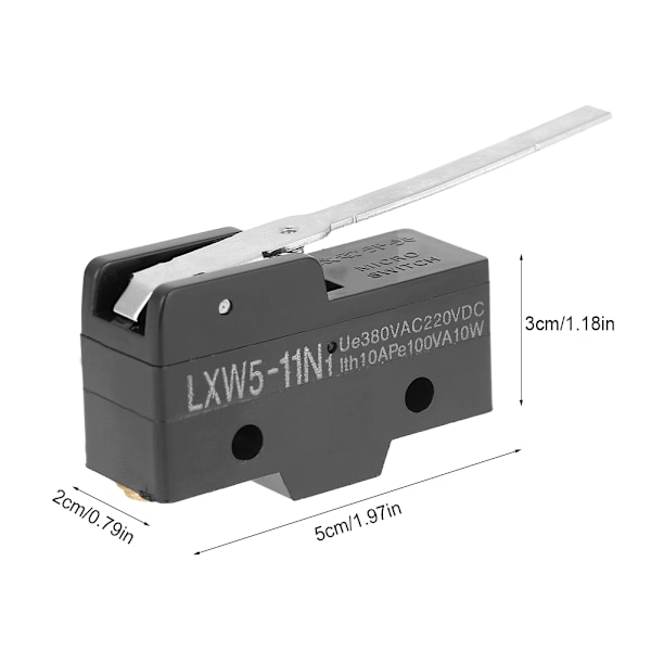 LXW5-11N1 3A Mikrobegränslägesbrytare Långspak SPDT Snabbverkande CNC