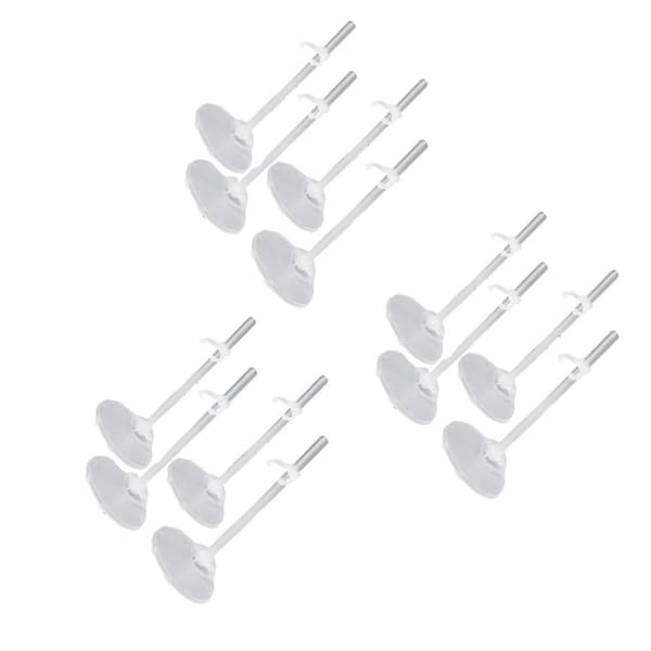 12 dele dukke stand figurer display holder rack legetøj tilbehør Transparent