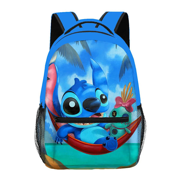 Disney Lilo Stitch Kawaii Pojkar Flickor Barn Skolväskor Kvinnor Hög Kapacitet Ryggsäck Tonåringar Resväska Mochila Escolar style 4
