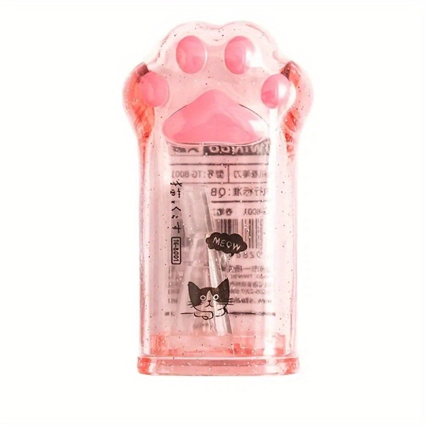 1st Cat Paw pennvässare - Bärbar och estetisk smink och skönhetstillbehör för vuxna Pink Cat Claw Pencil Sharpener
