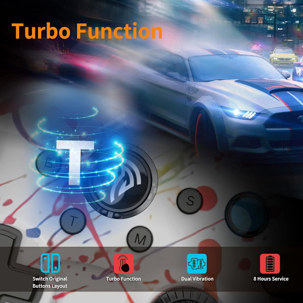 Trådløs Spilcontroller til Windows 7 8 10 11 PC/PS3/Android/Switch Deck, Dobbelt-Vibration Gamepad Joystick Computer Spilcontroller (Hvid) White